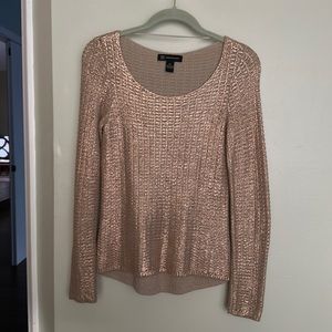 INC Rose Gold Sweater